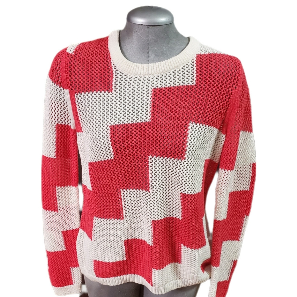 100% Knit Cotton CARLISLE Electra Cotton Sweater (M)